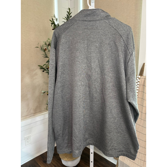 Men's Callaway Grey & Black Quarter-Zip Pullover Sweatshirt Pockets Fleece XXL - Picture 5 of 5